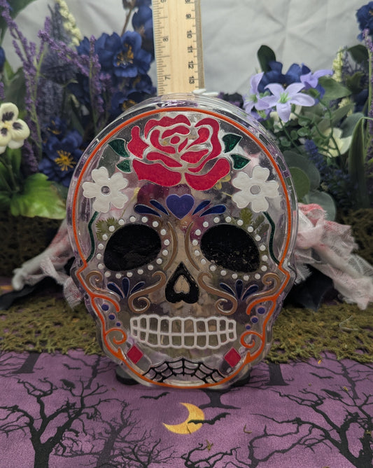 Sugar Skull Decorative Container