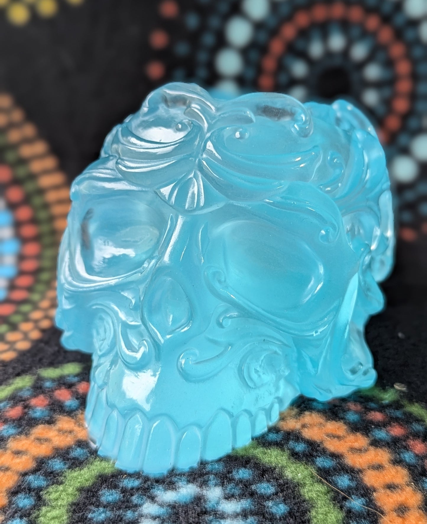 Resin Skull Pen Holder