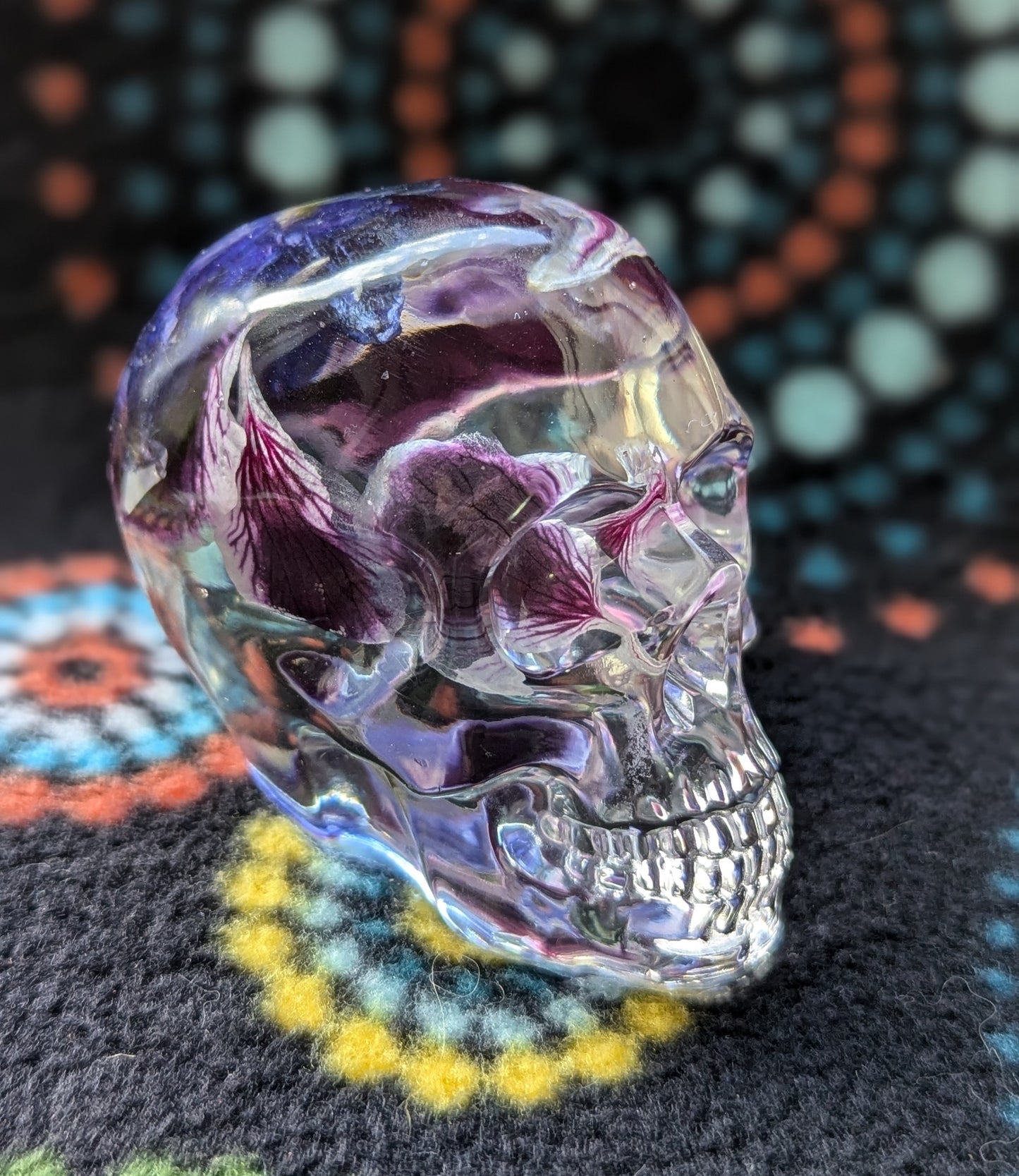 Small Flower Filled BPA Free Skull