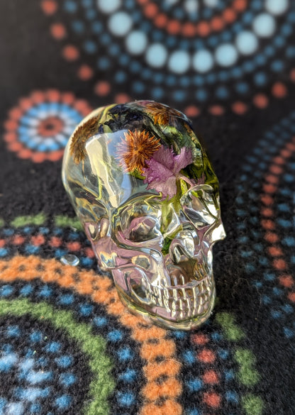 Small Flower Filled BPA Free Skull