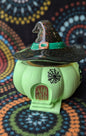 Pumpkin Witch Hut Candle Container