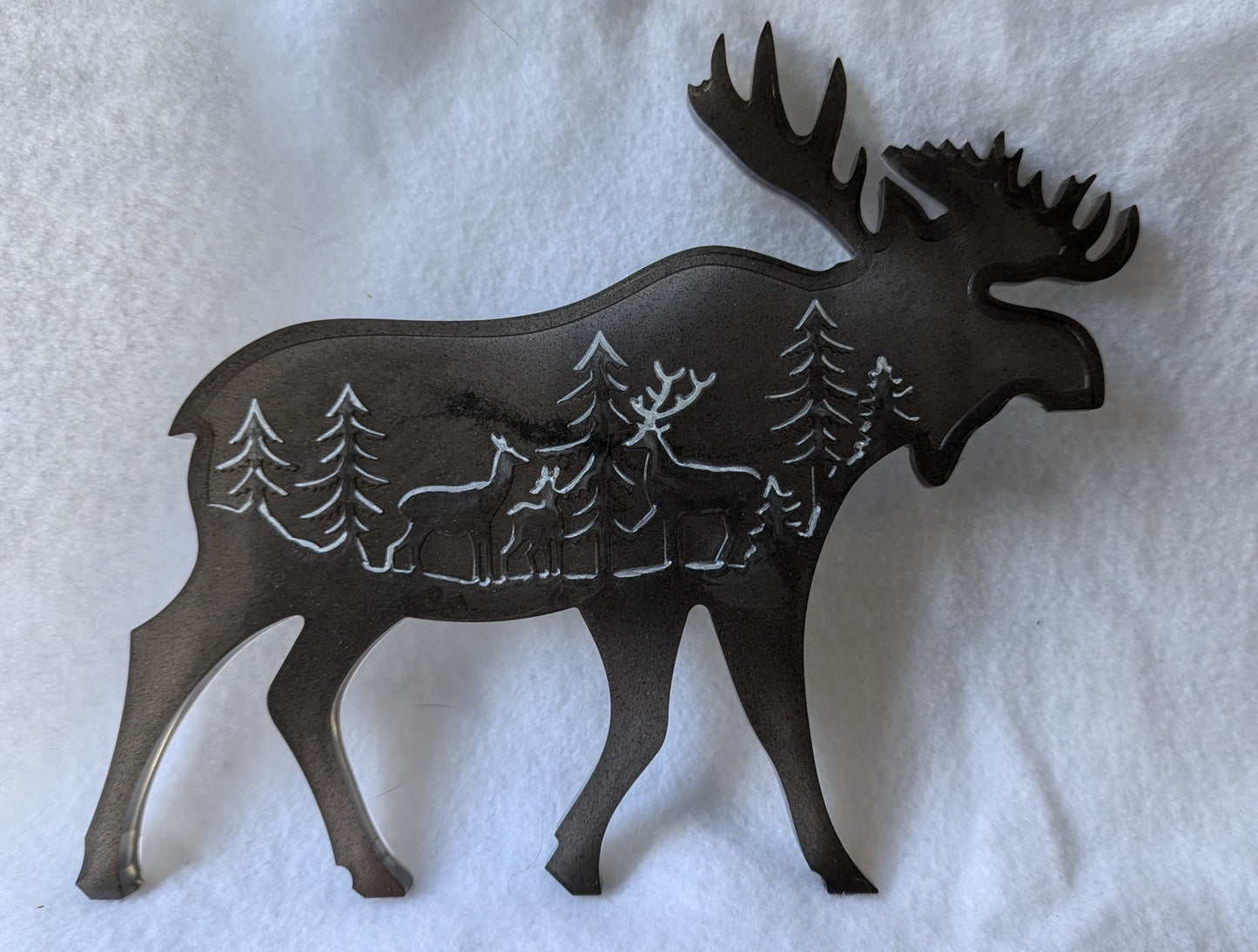 Resin Moose Landscape