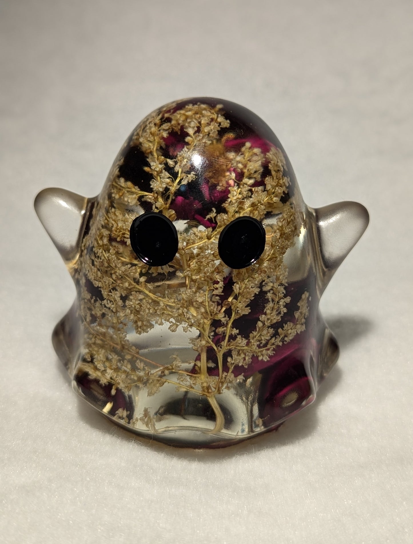 Resin Ghost With Real Flowers