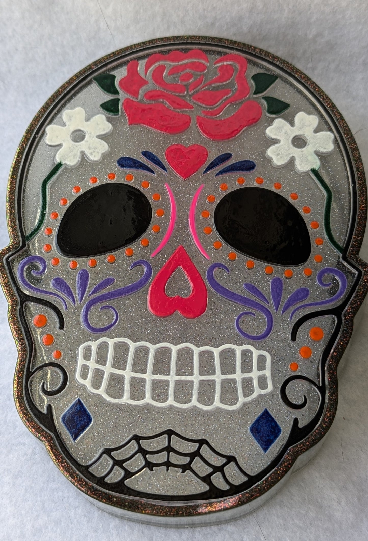 Sugar Skull Decorative Container