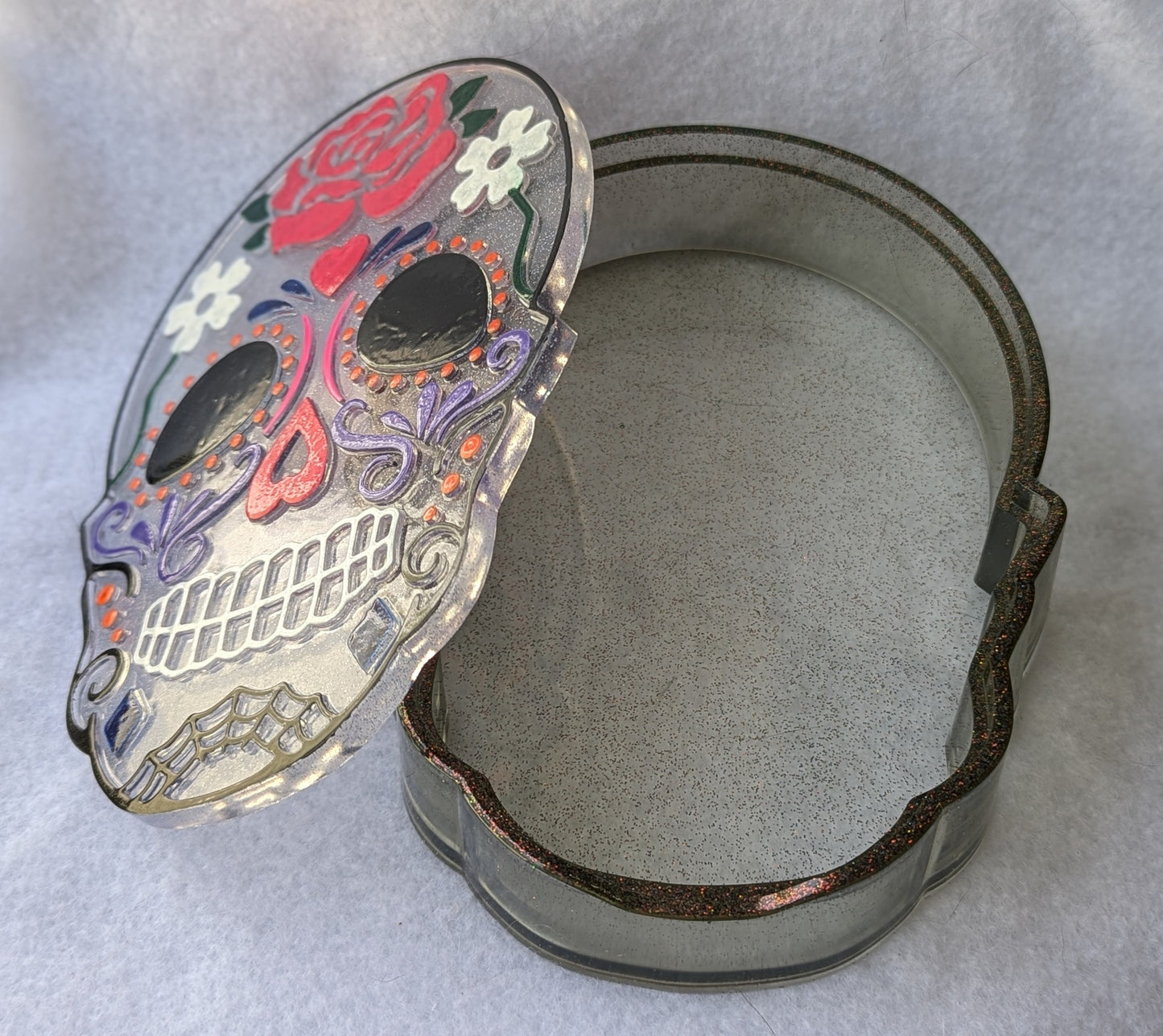 Sugar Skull Decorative Container