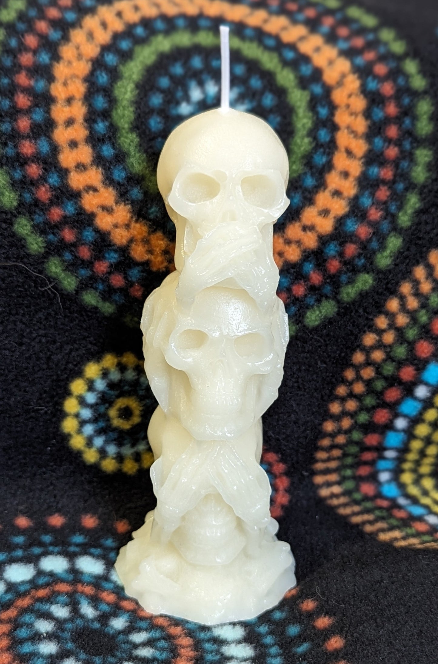 Skull Tower Candle