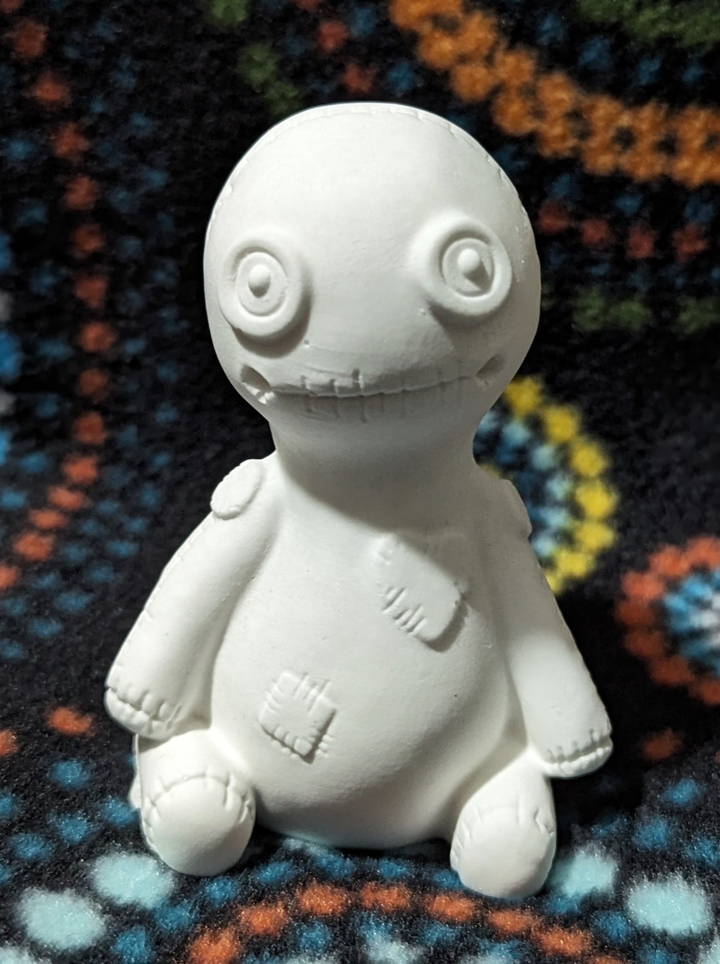 Ceramic Patchwork Doll Unpainted